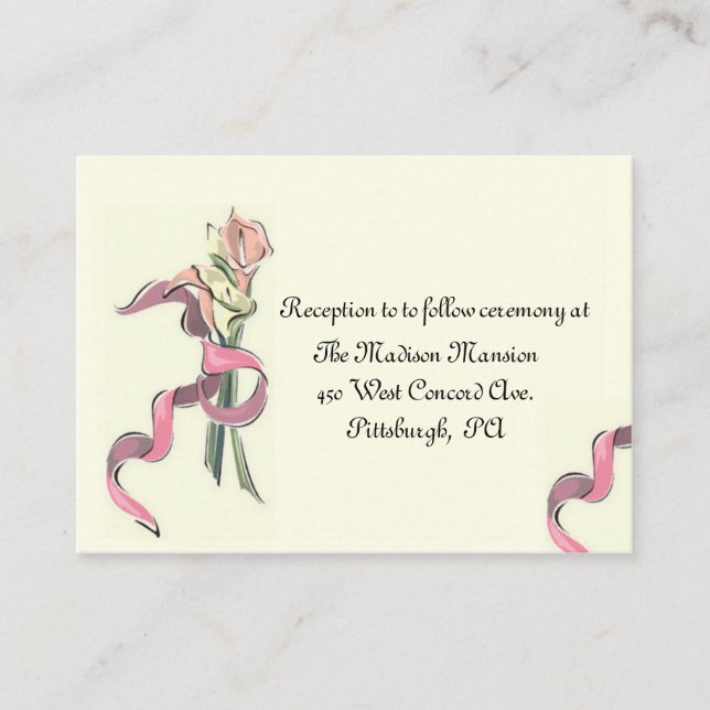 Cottage Chic Wedding Enclosure Cards (Front)