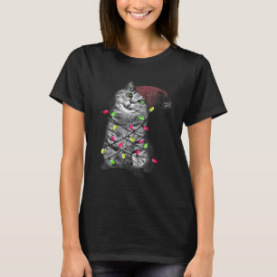 Cottage Core Christmas Cat Fairy Core Christmas Cu T-Shirt