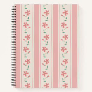 Cottage Core Floral Pattern Notebook