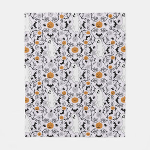 Cottage core Halloween Fleece Blanket