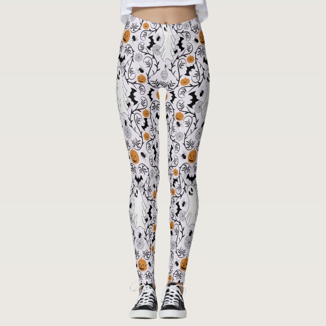 Cottage core Halloween Leggings (Front)