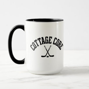 Cottage Core hockey heated rivalry mug
