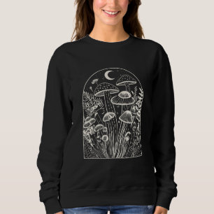 Cottage core mushrooms sweatshirt