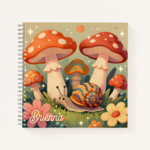  Cottage Core Personalized Sketchbook Notebook