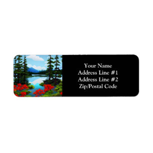 Cottage Country Lake View Return Address Label