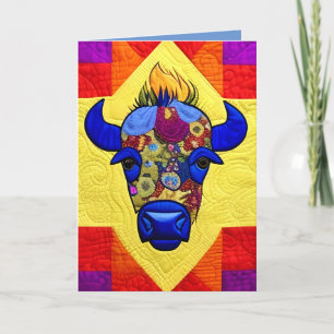 Cottage Country Quilts - Bison Thank You Card