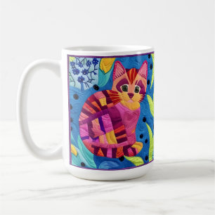 Cottage Country Quilts - Little Pink Kitten Coffee Mug