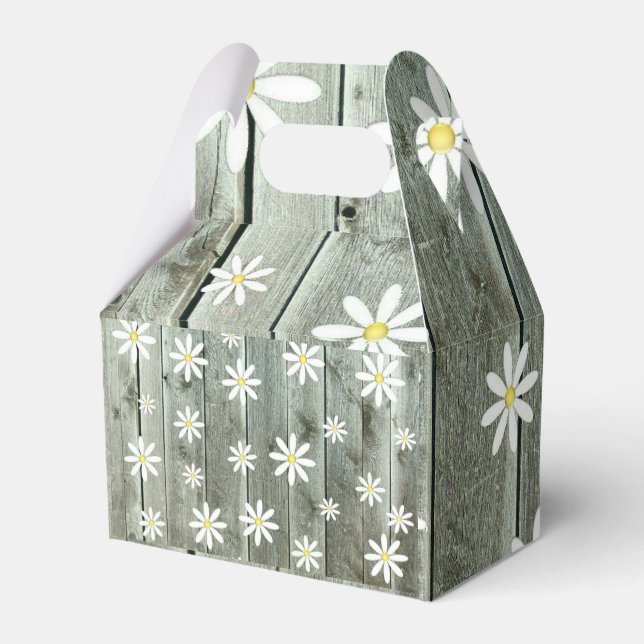Cottage Daisy Favour Box (Back Side)