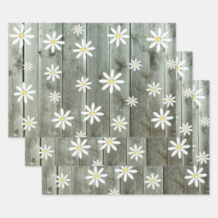 Cottage Daisy Wrapping Paper Sheet