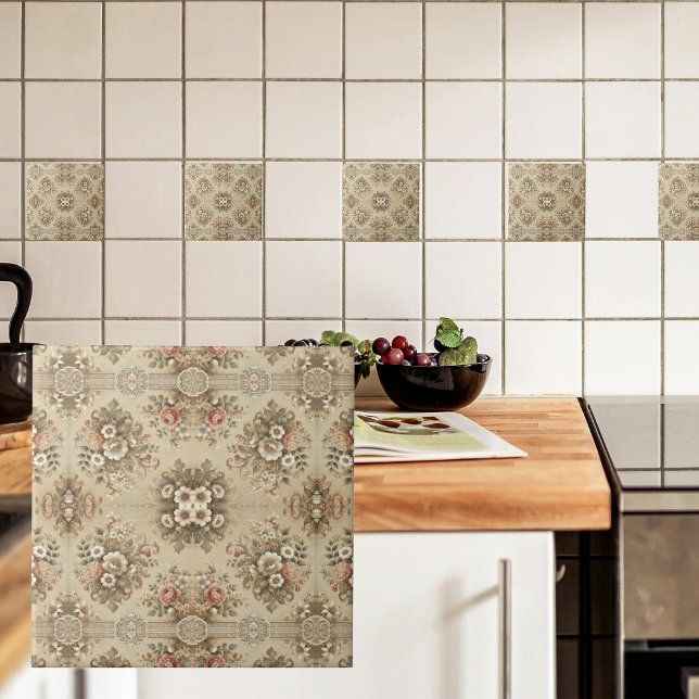 Cottage Floral Traditions Ceramic Tile (Creator Uploaded)