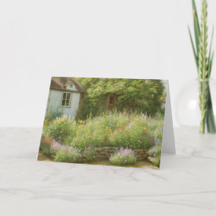 Cottage Garden Art Note Card