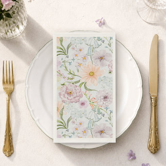 Cottage Garden Floral Guest Towel Napkin