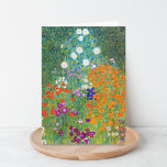 Cottage Garden Floral Gustav Klimt Card<br><div class="desc">A blank note card with the fine art painting by the Austrian artist Gustav Klimt (1862-1918),  Cottage Garden (c. 1906). A beautiful landscape with asters,  petunias and other flowers.</div>
