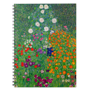 Cottage Garden Gustav Klimt Notebook