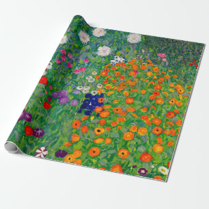 Cottage Garden Gustav Klimt Wrapping Paper