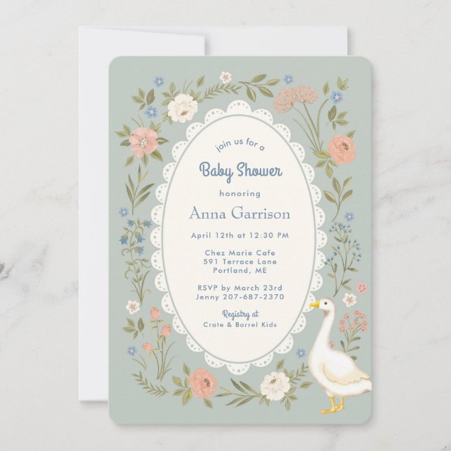 Cottage Goose Lake Invitation (Front)