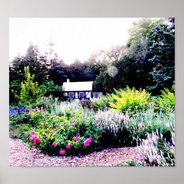 Cottage in the English Gardens Poster (Front)