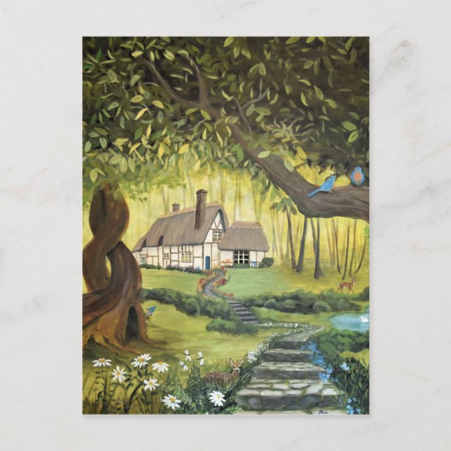 Cottage in the Woods Postcard (Front)