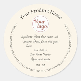 Cottage Law Add Your Logo Classic Round Sticker
