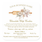 Cottage Law Label Home Bakery Ingredients Sticker