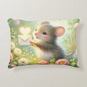 Cottage Mouse Love Letter Meadow Decorative Cushion