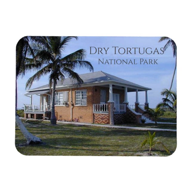 Cottage on Loggerhead Key Dry Tortugas Magnet (Horizontal)