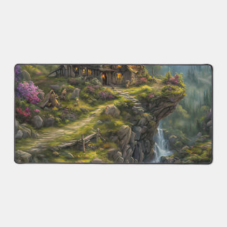 Cottage On The Hill Desk Mat