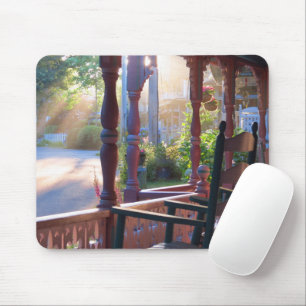 Cottage Porch in Early Sun - Martha's Vineyard Mouse Pad