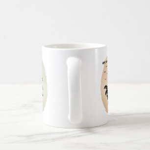 Cottage Rose Magic on Peach Coffee Mug