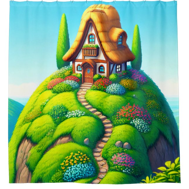 Cottage Shower Curtain (Front)