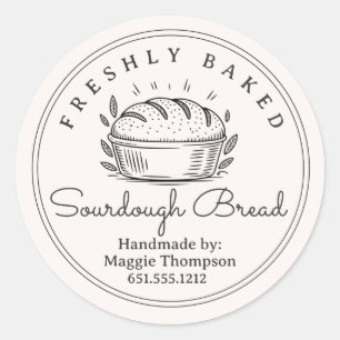 Cottage Sourdough  Classic Round Sticker