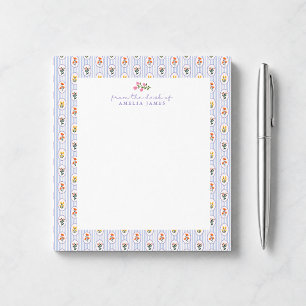 Cottage Style, From the desk of floral Notepad