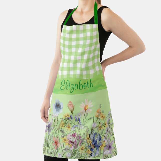 Cottage Style Wildflowers  Apron (Insitu)