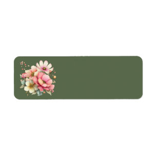 Cottage Summer Floral Address Labels