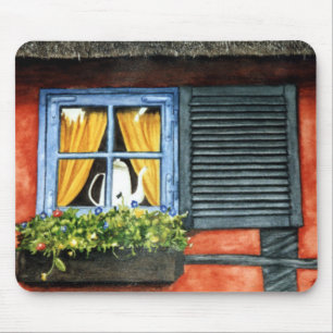 Cottage Window Mouse Pad