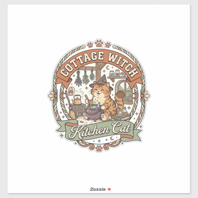 Cottage Witch Kitchen Cat Cottage Witch Kitchen Ca (Sheet)