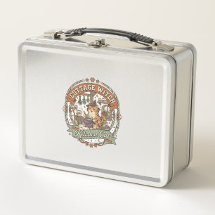 Cottage Witch Kitchen Cat Cottage Witch Kitchen Ca Metal Lunch Box