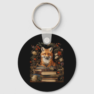 Cottagecore Aesthetic Book Lover Goblincore Retro  Key Ring