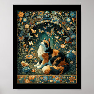 Cottagecore Aesthetic Cat Garden Funny Gifts For M Poster