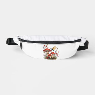 Cottagecore Aesthetic Dragonfly Mushroom Witchy Fl Bum Bags