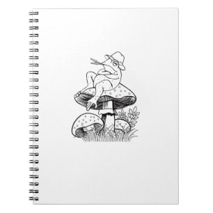 Cottagecore Aesthetic Frog Mushroom Toad Goblincor Notebook