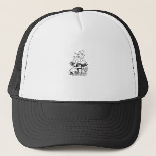 Cottagecore Aesthetic Frog Mushroom Toad Goblincor Trucker Hat