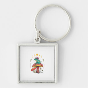 Cottagecore Aesthetic Goblincore Frog Wizard On Mu Key Ring