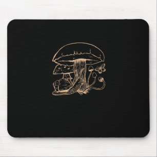 Cottagecore Aesthetic Goblincore Mushroom Snail Mouse Pad