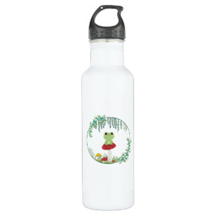 Cottagecore Aesthetic Kawaii Frog Goblincore Cute  710 Ml Water Bottle