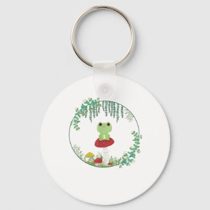 Cottagecore Aesthetic Kawaii Frog Goblincore Cute  Key Ring