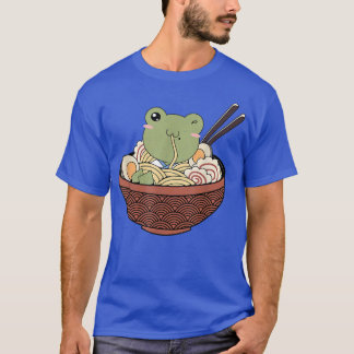 Cottagecore Aesthetic Kawaii Frog Japanese Ramen N T-Shirt