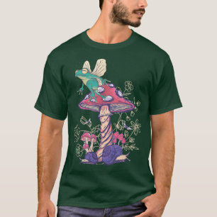 Cottagecore Aesthetic Mushroom Fairycore Fungi Fro T-Shirt