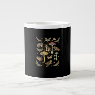 Cottagecore Aesthetic Mushroom Frog Butterfly Gobl Large Coffee Mug