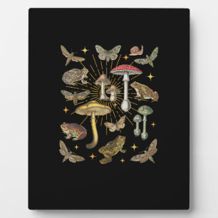 Cottagecore Aesthetic Mushroom Frog Butterfly Gobl Plaque